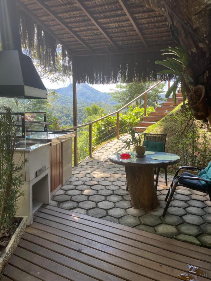 O Chale Mais Bucolico De Araras. Vista Linda Bagian luar foto
