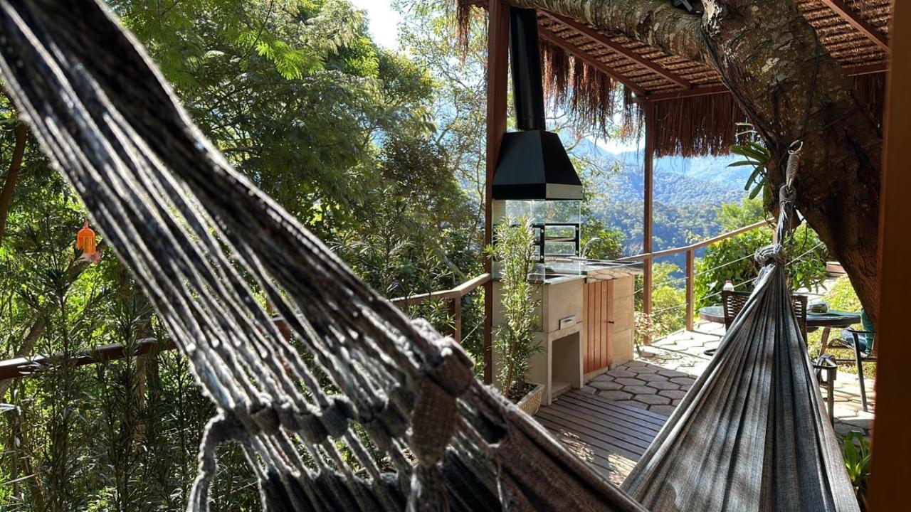 O Chale Mais Bucolico De Araras. Vista Linda Bagian luar foto